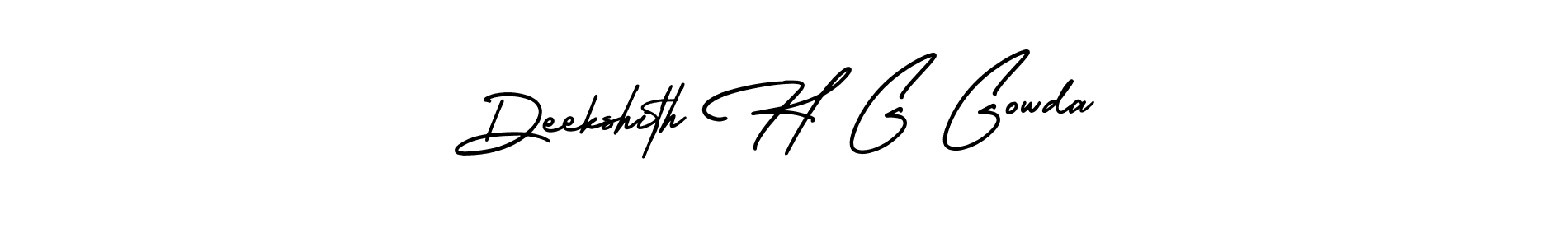Make a short Deekshith H G Gowda signature style. Manage your documents anywhere anytime using AmerikaSignatureDemo-Regular. Create and add eSignatures, submit forms, share and send files easily. Deekshith H G Gowda signature style 3 images and pictures png